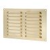 Hampstead Hooded Louvre Vent - 229 x 152mm - 6650mm² Free Air Flow - Polished Brass