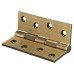 Double Phosphor Bronze Washered Butt Door Hinge - 100 x 75 x 4mm - Antique Brass - Pair