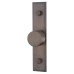 Frelan Hoxton Sturt Cabinet Knob on Rushton Backplate - 30mm Diameter - Dark Bronze
