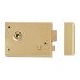 Exel Rim Lock with Snib - 105 x 80mm - Brass
