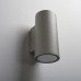 Hampstead 3W LED Small Outdoor Up & Down Wall Light - IP65 - 3000K Warm White - Silver