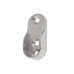 Rothley 32 x 15mm Oval Tube Hanging Rail End Socket - Polished Chrome - Pack of 10