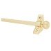 Exel Lines Stair Rod with Round Bulb Finials - 900mm Length - Satin Brass