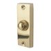 Exel Plain Edge Period Bell Push - 80 x 30mm - Polished Brass