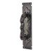 Olde Forge Barley Twist D-Bar Door Pull Handle on Plate - Screw Fix - 310 x 65mm - Antique Black