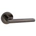 Exel Sophia Latch Door Handle on Rose Kit - Black Nickel