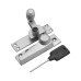Exel London Beehive Pattern Quadrant Arm Locking Sash Window Fastener - 65 x 20mm - Satin Chrome