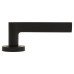 Jedo Matt Black Fire Rated Door Handles on Round Rose - Geo Range 