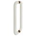 Hoppe AR602/600 Nylon D-Bar Door Pull Handle - Back to Back - 600mm c/c - Diamond White