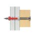 Fischer DuoPower Nylon Wall Plug - 8 x 40mm - Red & Grey - Pack of 100