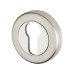 M Marcus Sorrento Escutcheon - 53mm Diameter - Euro - Satin/Polished Chrome