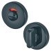Hoppe AR600/29 Nylon Bathroom Turn & Release with Indicator - 52mm Diameter - Anthracite Grey