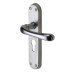 M Marcus Satin Chrome Euro Lock Door Handle - Donna Range - 183 x 42mm