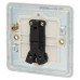 Knightsbridge 10AX 1 Gang 2 Way Screwless Flat Plate Light Switch - Matt White