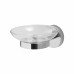 Croydex Romsey Soap Dish & Holder - 53 x 107 x 127mm - Polished Chrome