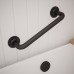 Rothley 25mm Steel Grab Rail - 305mm Length - Matt Black