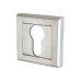Exel Square Escutcheon - 52 x 52mm - Euro - Satin Chrome