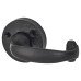 Olde Forge Antique Black Windsor Door Handles on Round Rose 