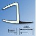 Exel Clear PVC Shower Seal - H Jamb Soft Seal - Suits 10mm Glass