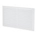 Louvre Vent - 271 x 171mm - 17760mm² Free Air Flow - White Plastic