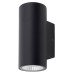 Hampstead 3W LED Small Outdoor Up & Down Wall Light - IP65 - 3000K Warm White - Matt Black