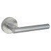 Jigtech Satin Chrome Door Handles on Round Rose - Eden Range 