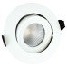 Integral LED Lux Fire 6W IP65 Fire Rated 36° LED Dimmable Adjustable Downlight - 4000K - White 