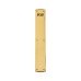 Carlisle Brass Solid Brass Period Entrance Finger Plate - Push - 450 x 75 x 4mm - Polished