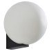 Forum Spa Thiva Bathroom Wall Light - IP44 - Textured Black & Opal Glass Shade
