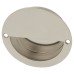 Exel Circular Flush Cabinet Pull Handle - 90mm Diameter - Polished Stainless Steel
