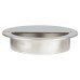 Exel Circular Flush Cabinet Pull Handle - 90mm Diameter - Polished Stainless Steel