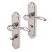 Carlisle Brass Polished Chrome Scroll Bathroom Door Handle - Madrid Range - 180 x 45mm