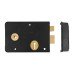 UNION 1439 Scotch Rim Lock - 155 x 106mm - Left Hand - Black