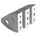 Designer Wall/Panel Bracket - 17-21mm Panels - Satin Anodised Aluminium