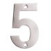 Exel 100mm Screw Fix Door Numeral - 5 - Satin Stainless Steel Exel 100mm Screw Fix Door Numeral - 5 - Satin Stainless Steel