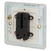 Knightsbridge 10AX 1 Gang Screwless Intermediate Flat Plate Light Switch - Matt White