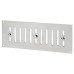 Exel Hit & Miss Vent - 242 x 89mm - Satin Chrome