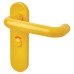 Hoppe AR600/25 Golden Yellow Nylon Steel Core Safety Bathroom Door Handle - 57mm c/c - Paris Range