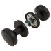 Jedo by Frelan Classic Mortice Door Knob - 60mm Rose Diameter - Matt Black