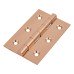 Hampstead Solid Drawn Butt Door Hinge - 75 x 50 x 2mm - Polished Copper - Pair