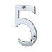 76mm Screw Fix Door Numeral - 5 - Polished Chrome 76mm Screw Fix Door Numeral - 5 - Polished Chrome