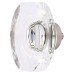 Exel Oblong Glass Cabinet Knob - 45mm Diameter - Satin Nickel Exel Oblong Glass Cabinet Knob - 45mm Diameter - Satin Nickel