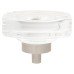Exel Oblong Glass Cabinet Knob - 45mm Diameter - Satin Nickel Exel Oblong Glass Cabinet Knob - 45mm Diameter - Satin Nickel