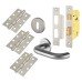 Exel 19mm Return to Door 3 Lever Sashlock Door Handle on Rose Kit - Stainless Steel Exel 19mm Return to Door 3 Lever Sashlock Door Handle on Rose Kit - Stainless Steel
