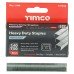 TIMCO Heavy Duty Staples - 8mm Length - Galvanised - Pack of 1000