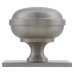 Alexander & Wilks Quantock Cabinet Knob on Square Backplate - 38mm Diameter - Satin Nickel