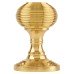 Exel Reeded Beehive Mortice Door Knob - 60mm Rose Diameter - Polished Brass