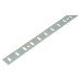 Exel Flat Bookcase Strip - 1829 x 19mm - Bright Zinc Plated
