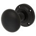 Exel Victorian Mortice Door Knob Kit - 57mm Rose Diameter - Matt Black