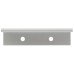 Exel Vora Lipped Edge Cabinet Pull Handle - 96mm Centres - Brushed Aluminium